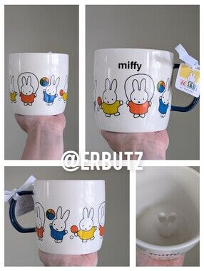 Miffy x Magenta Classic Summer Sports Miffy Mug w/ Interior Miffy Head Figural🐰